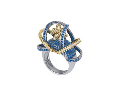 Wedding Ring  3D print model 468