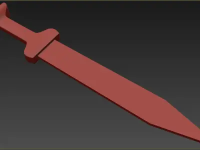 Medieval weapons Low-poly 3D model shop