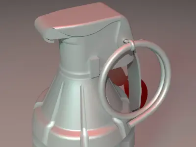 Military Grenade Suitable for Mobile and VR applications Low-poly 3D model