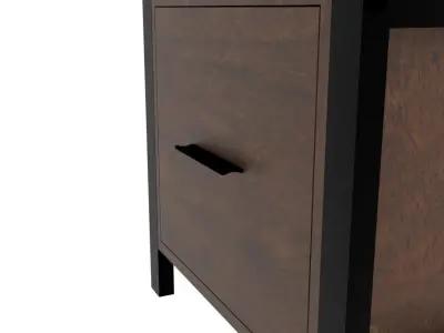 Bedside table Kempst Metal Nightstand way fair Free 3D model