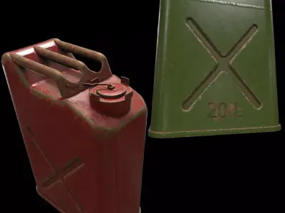 Canisters Low-poly 3D model