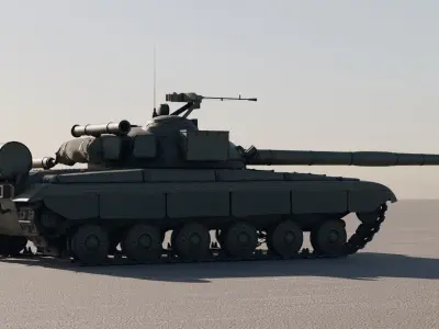 T-64 Main Battle Tank 3D model purchase