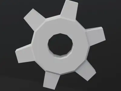 LowPoly Gear Free 3D model