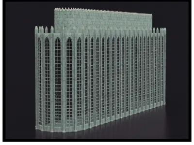 Medieval Great Hall  Free low-poly 3D model