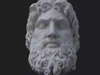 Zeus Pendant V2 Thunder God 3D print model