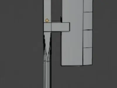 low-poly weapon Free low-poly 3D model