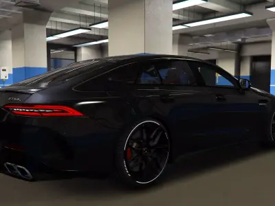 Mercedes AMG GT63 S Coupe 3D Model FBX PBR 3D model