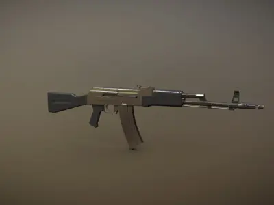 Military Weapons  Low-poly 3D model