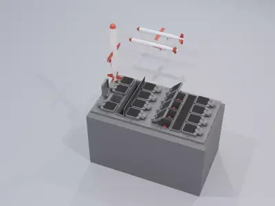  Vertical Launching System BGM 109 Tomahawk 3D model