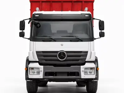 Heavy Duty Hook Lift Roll Off Truck 3D model