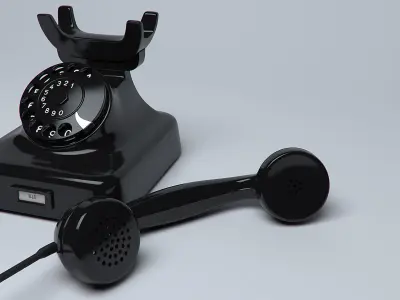 Classic Telephone W48 3D model