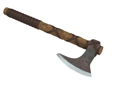 Battle Axe 3D model 12