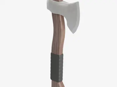 Survival Axe 01 Low-poly 3D model