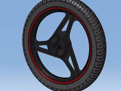 Rear wheel YBR 125 3D model