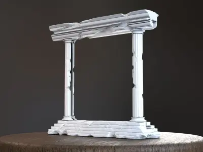 Greek Phone Stand 3D Print 3D print model
