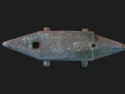 Anvil -low poly 3D modeling Low-poly 3D model