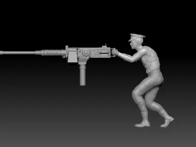 APOCALYPSE CAPTAIN MECHA MILITARY 1 3D print model