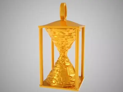 Hourglass Necklace 3D print model