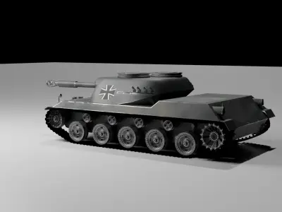 Light Tank Spahpanzer Ru 251 Rheinmetall Free low-poly 3D model