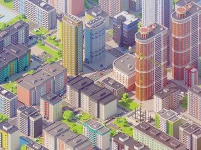 City 8 USSR 3D model