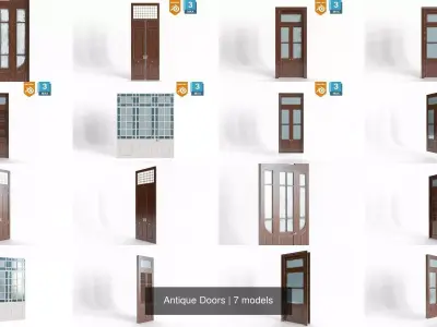 Antique Doors 3D Model Pack purchase