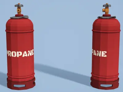 Gas Balloon - Low Poly Mobile Ready Low-poly 3D model