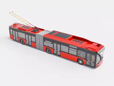 Skoda 27 Tr Solaris trolley bus 3D model