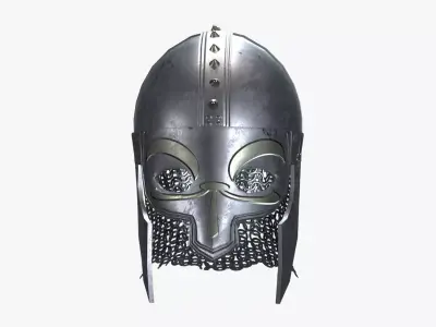 Medieval Helmet V06 Low-poly 3D model
