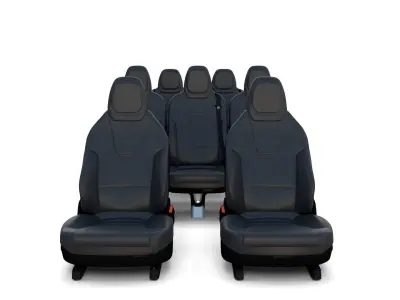 Tesla Model X Seats 3D model