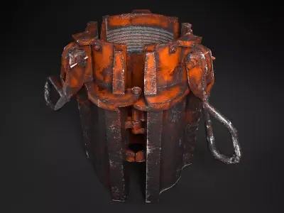 Drilling Wedge Low-poly 3D model