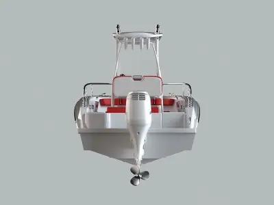 Boston Whaler Concept Design Center Console Boat 3D model