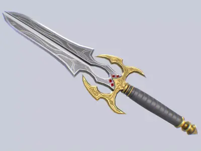 Fantasy dagger Low-poly 3D model