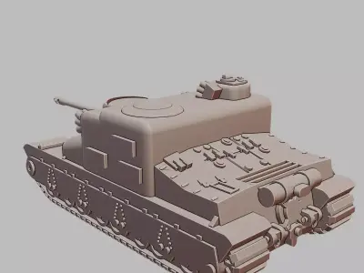 AT 15A Heavy Tank Destroyer 3D Printable  3D print model