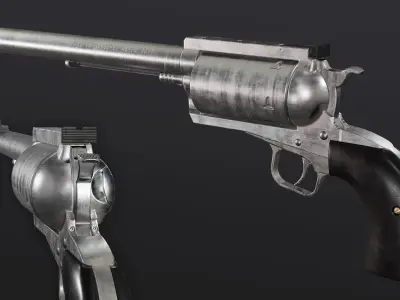Magnum Research BFR Revolver Low-poly 3D model