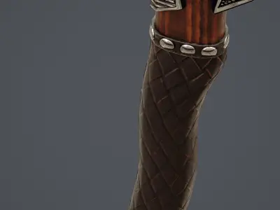 Viking axe Low-poly 3D model purchase