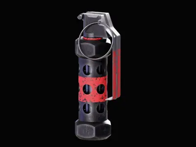 Game Ready Flashbang - Rigged PBR Low-poly 3D model