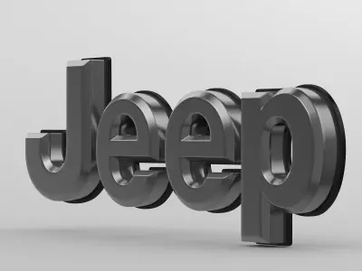 jeep logo 3D model