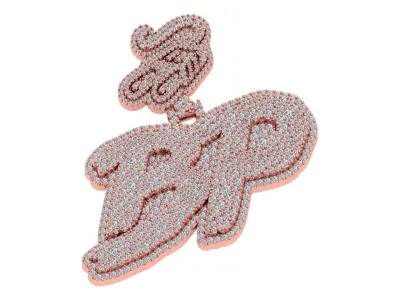 BP Letter Pendent 3D print model