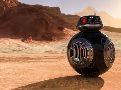 Droid 88e9 from Star Wars Free low-poly 3D model