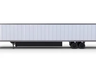 57 foot Box Semi Trailer 3D model