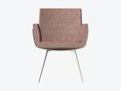 Furniture - Chair - Contemporary - Metal Tube Frame Low-poly 3D model