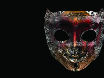 FACE MASK P02 Low-poly 3D model