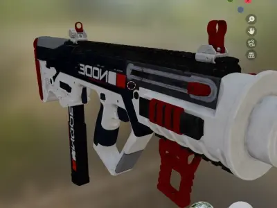 gun 9 Low-poly 3D model
