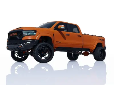Ram 1500 TRX Extended Wheel Base Lifted 3D model
