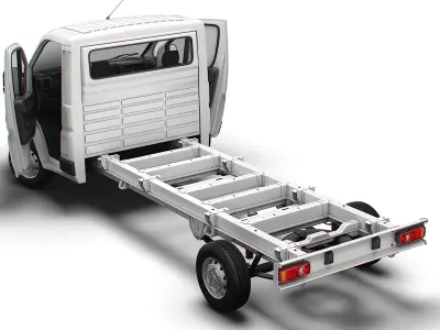 Citroen Jumper Chassis Truck SCab 4300WB HQInterior 2023 3D model