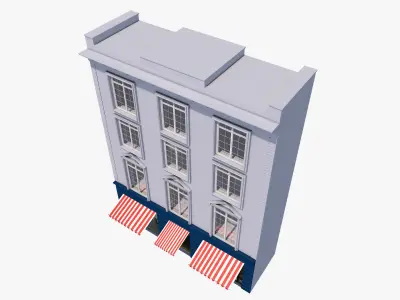 European building 6 3D model