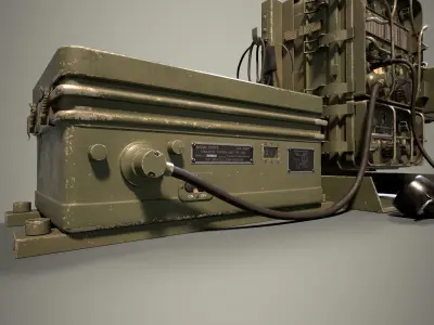GRC9 Radio Low-poly 3D model