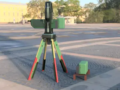 Sentry machine gun 2  3D model