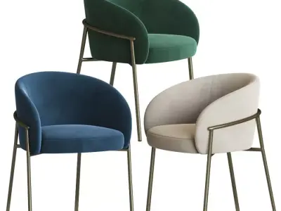 Rimo Dining Chair Parla Design 3D model