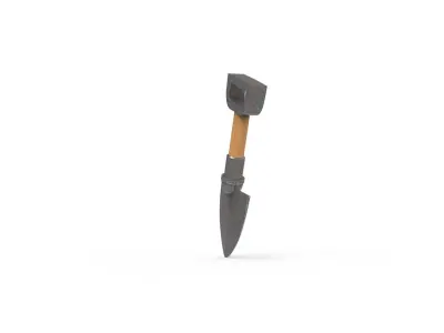Asset002 Shovel  Free low-poly 3D model